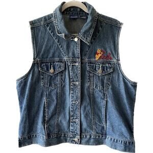 Vintage Winnie the Pooh Denim Vest